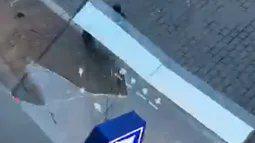 RMC:里尔商店遭砸毁,路人被玻璃砸晕